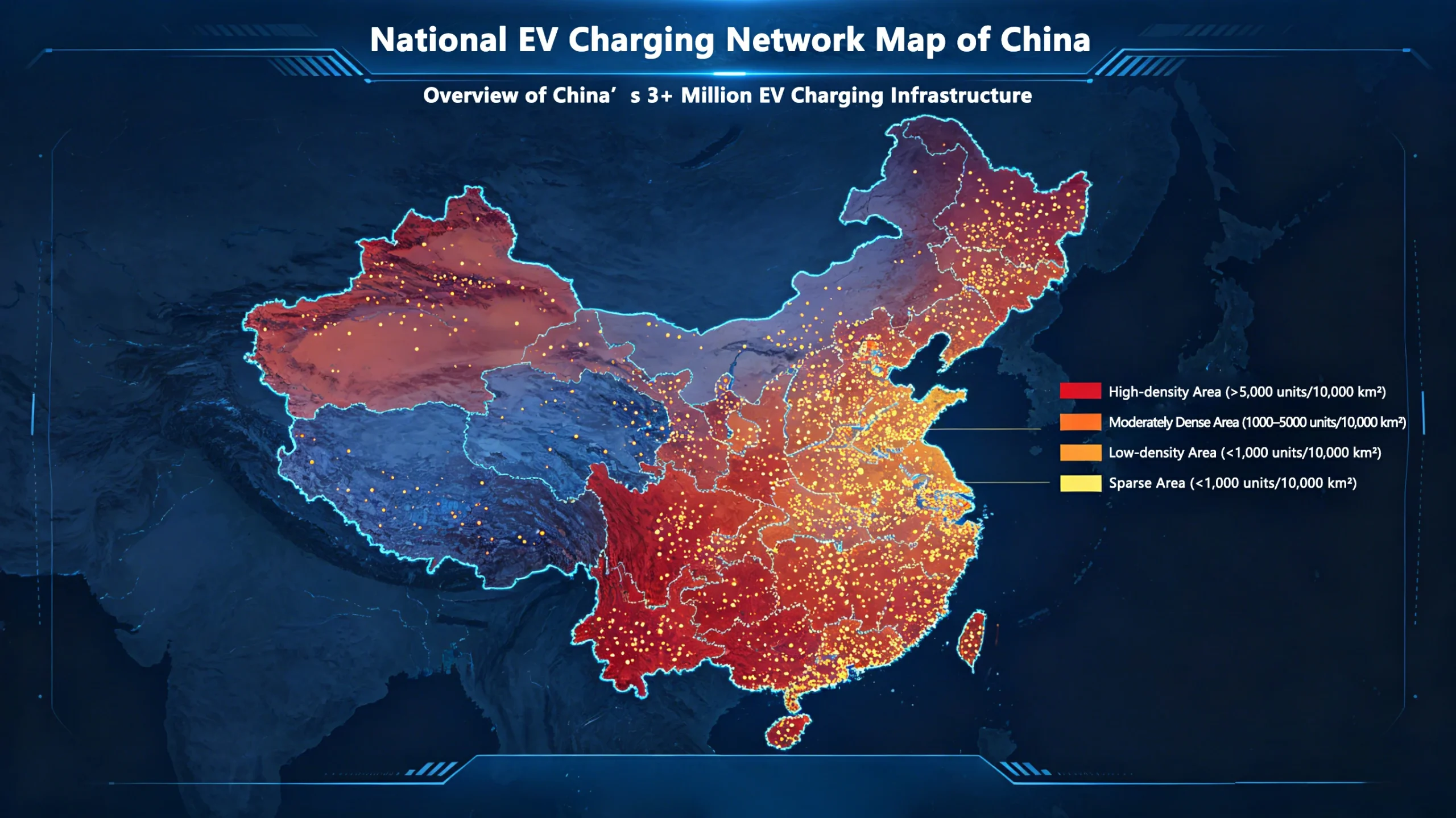China's charging network map Overview of over 3 million charging piles